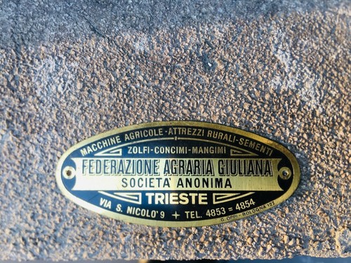 Old plaque agricultural - old,